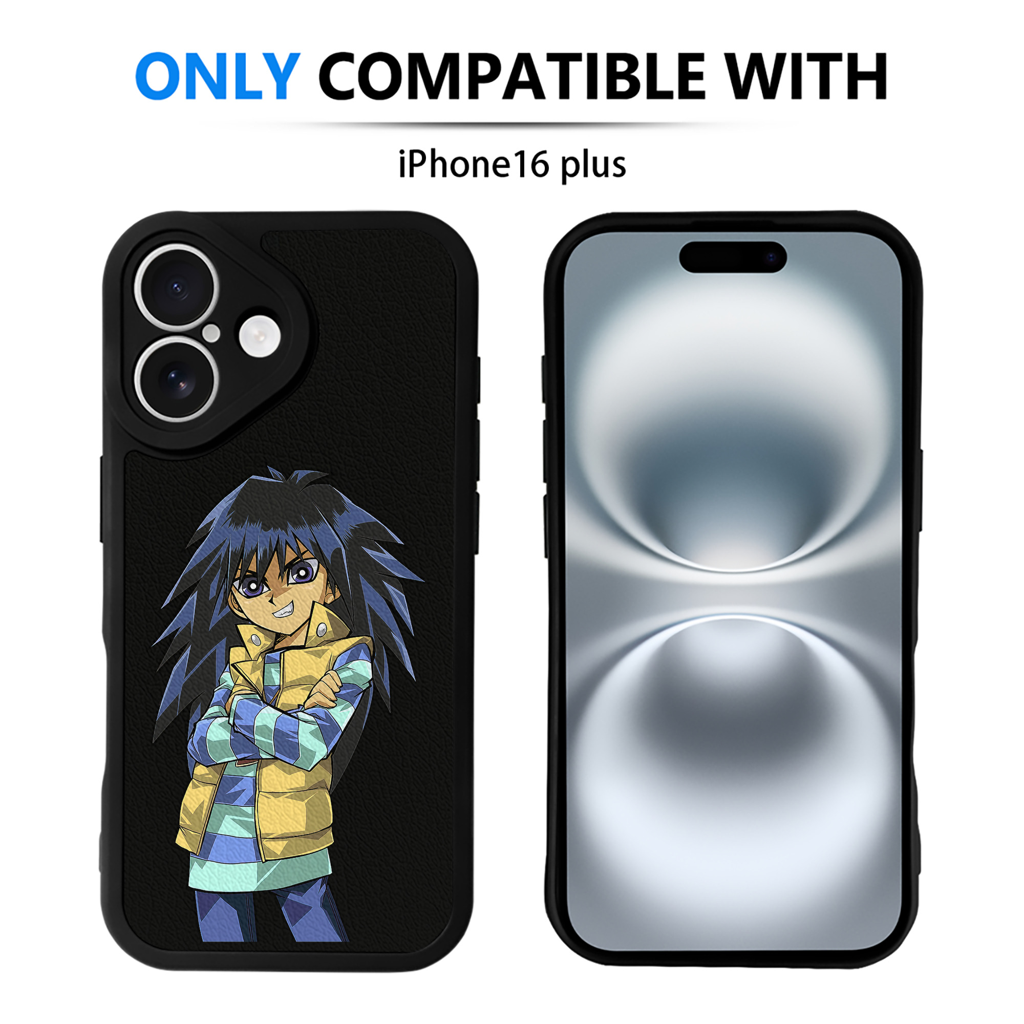 遊☆戯☆王 Yu-Gi-Oh! 【iPhone 16シリーズ対応】シリコンスマホケース（レザー調） 材質：シリコン
